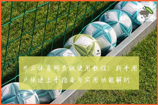 开云体育网页版使用教程：新手用户快速上手指南与实用功能解析